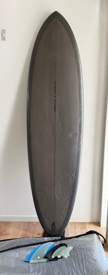 AL MERRICK CI Mid 6'6 フィン+ハードケース6.6 グレー