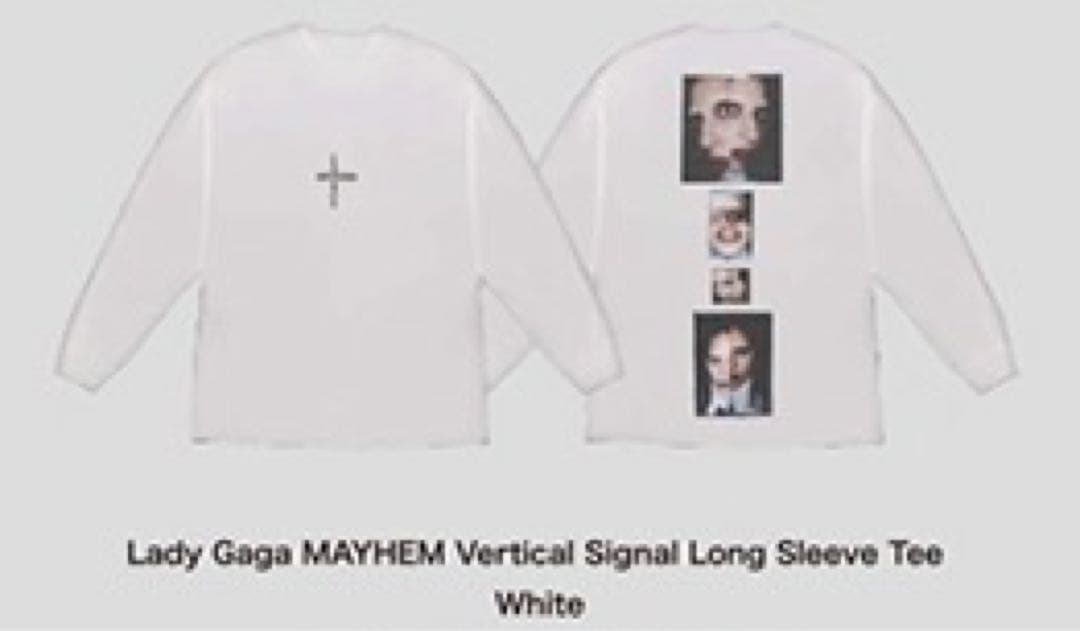 ミュージシャン Lady Gaga MAYHEM Vertical Signal LongTee