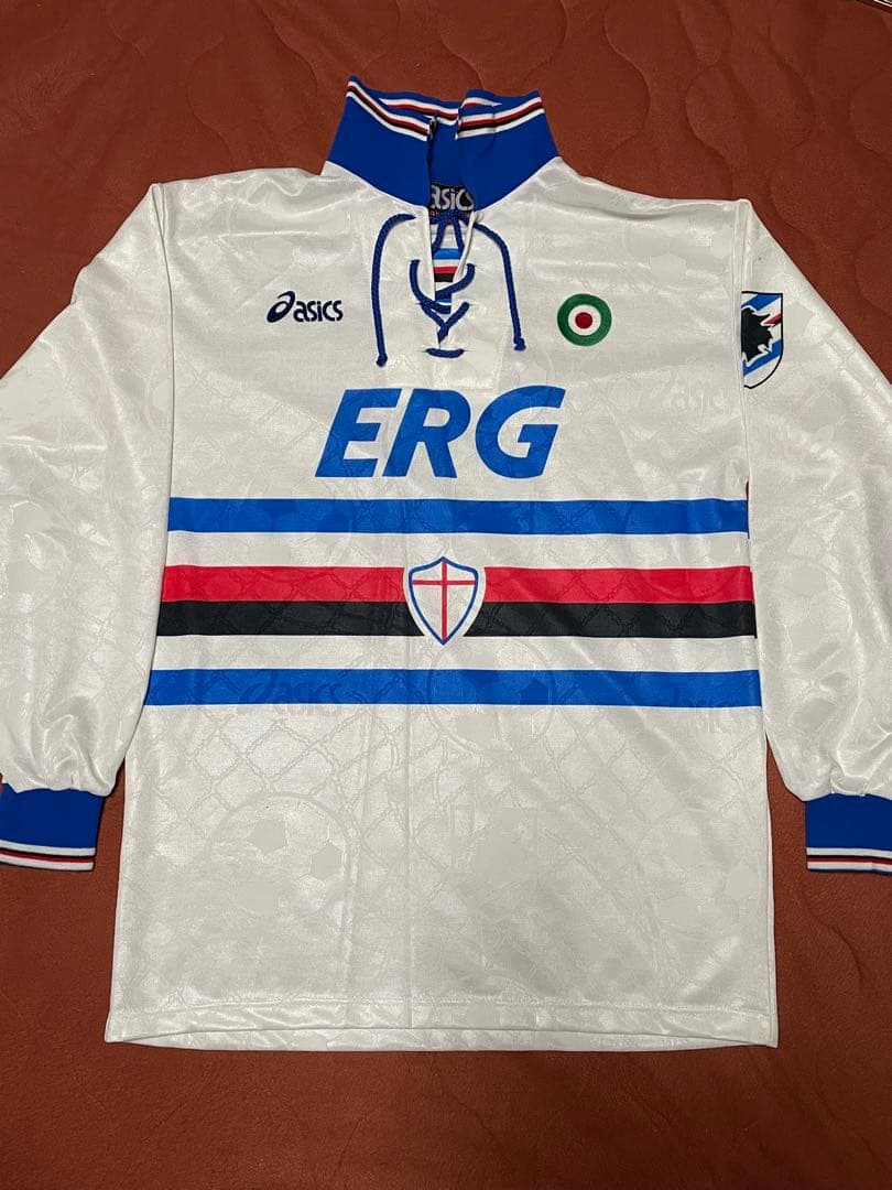 サンプドリア 94-95長袖シャツ L ホワイト　MADE IN ITALY