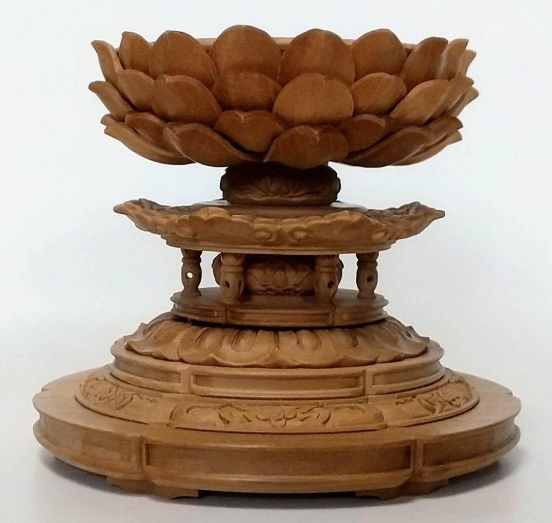 円台座のみ 坐像用#439 ◆白檀 木彫 仏像付属品