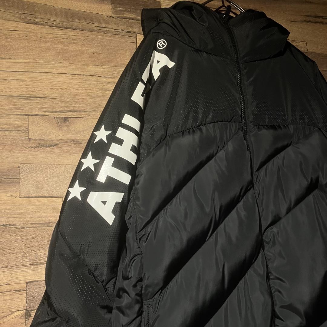 ATHLETA ブラック ダウンベンチコート M