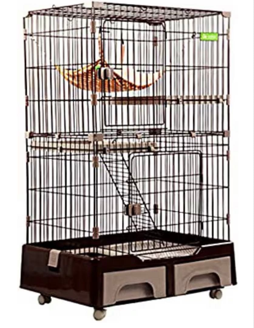 リコメンデッド キャットケージ 2段式