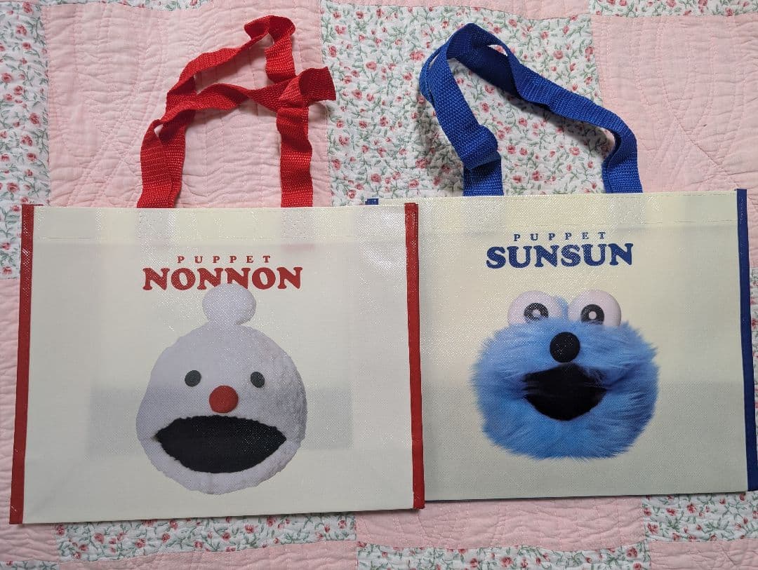 パペットスンスン ぬいぐるみ ３体とショッパー５種類セット ポップアップ