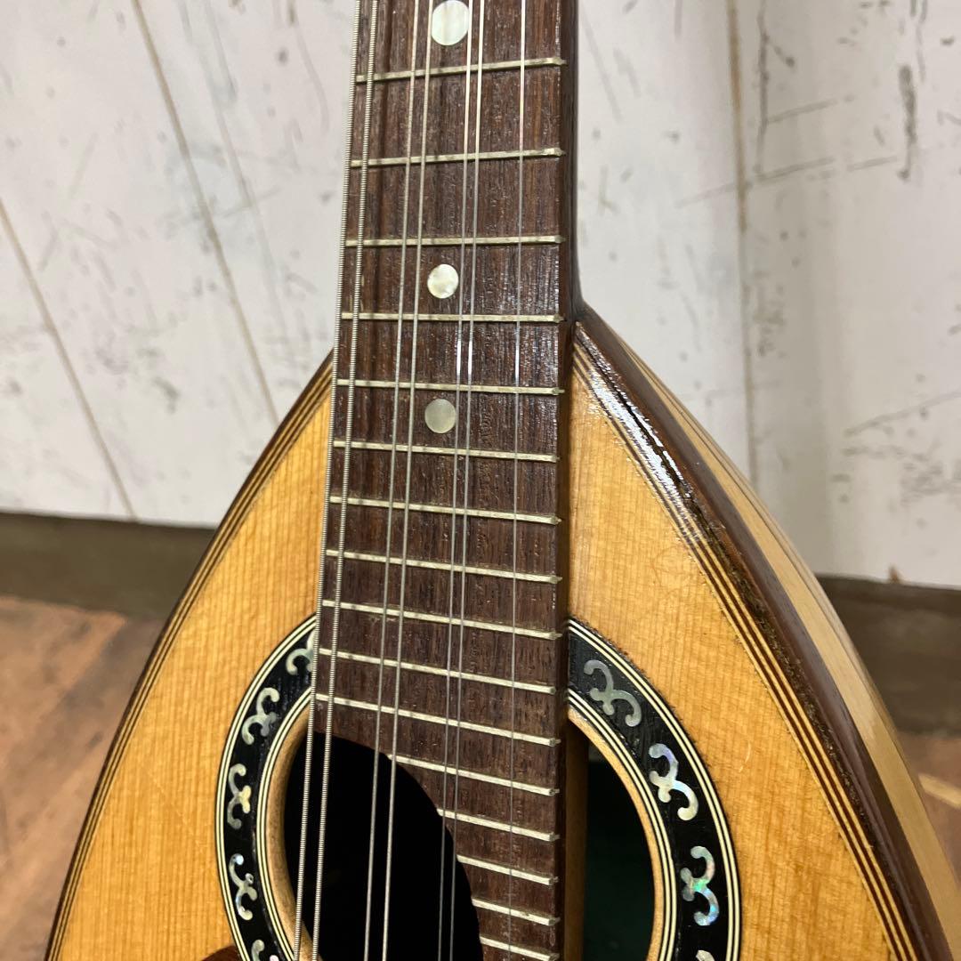 昭和レトロ ビンテージ マンドリン 7弦 4コース 豪華装飾 彫刻 螺鈿 貝細工