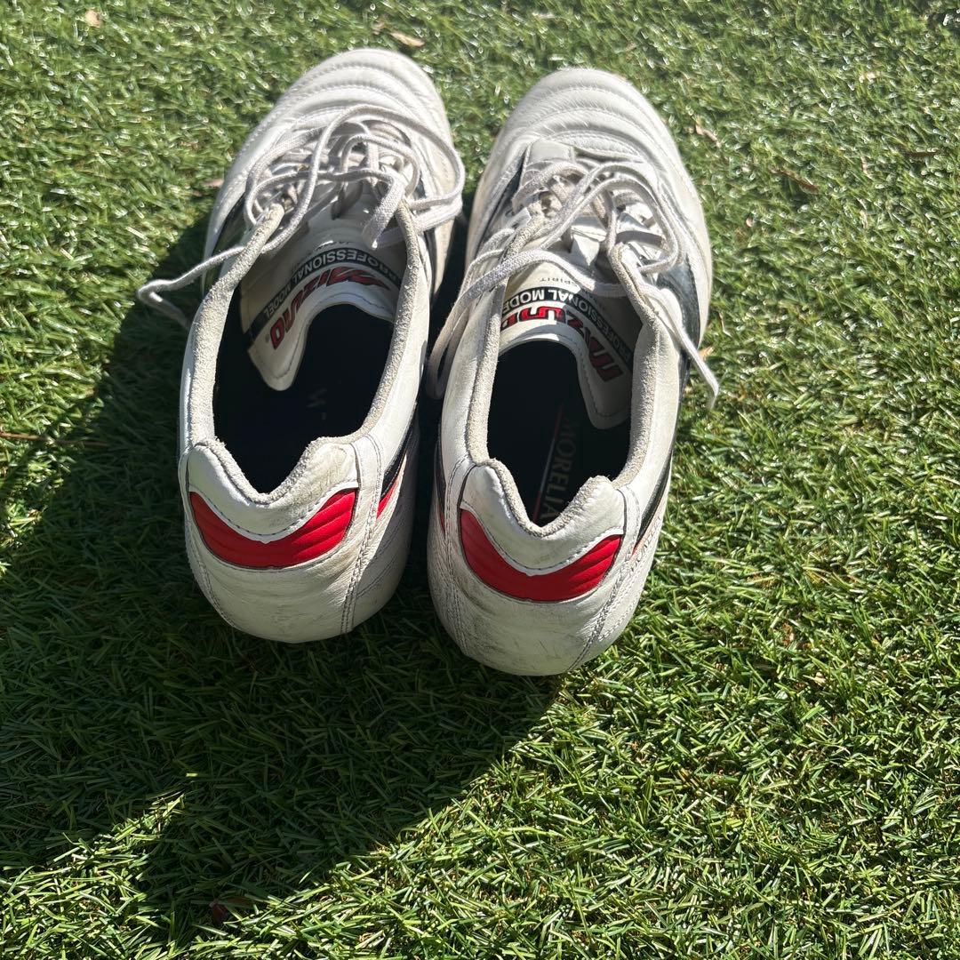 Mizuno Morelia サッカーシューズ ホワイト/ブラック/レッド