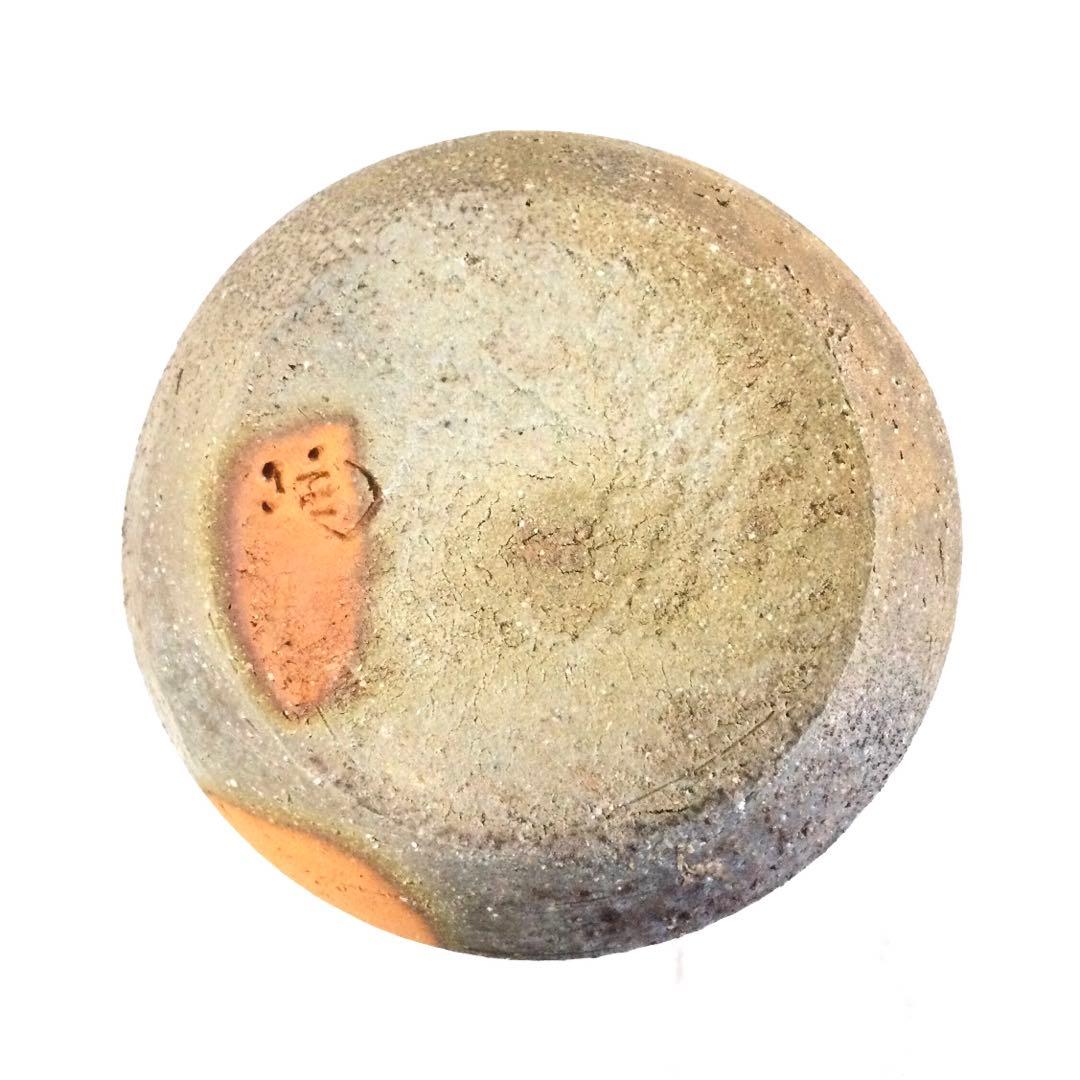 備前焼 窯変耳付花入 小西陶蔵作 花器 花瓶 供箱付 AB7