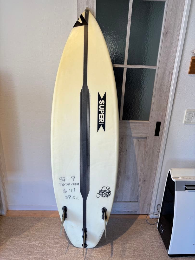 ブルー　スーパーブランド　TOY JP 5′11 27.5ℓフィン付属無