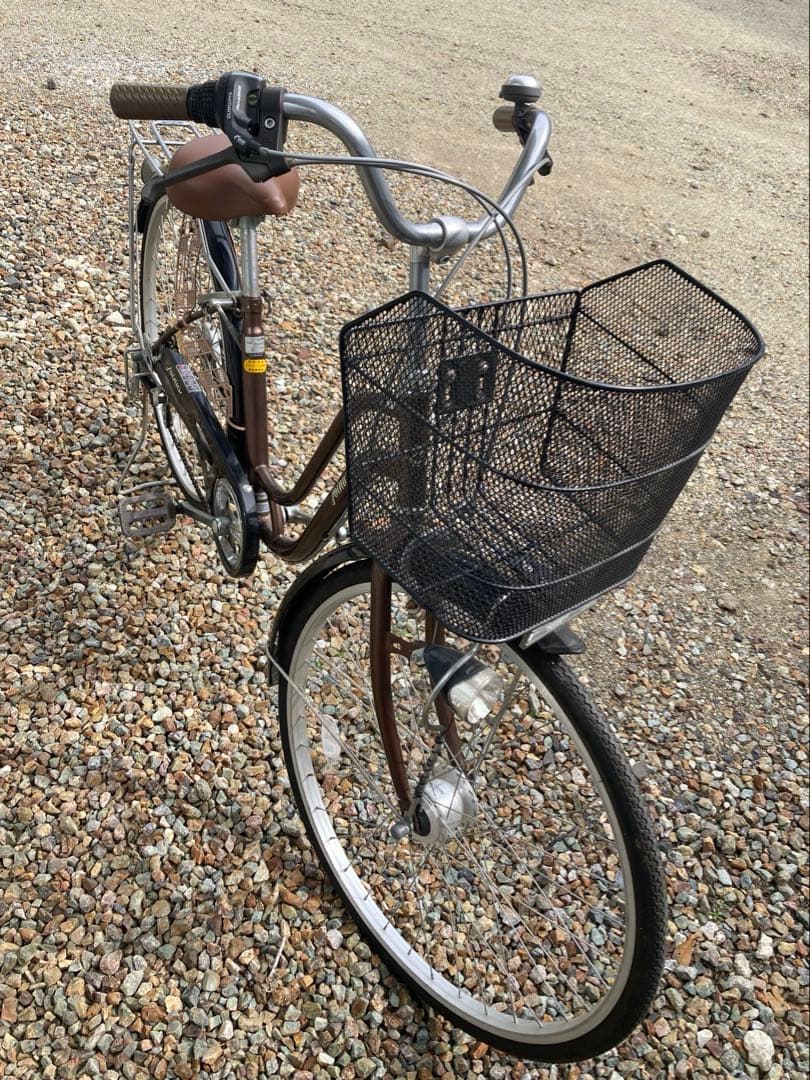 自転車 26インチ 変速6段 ブラウン 直接引取り限定 岐阜