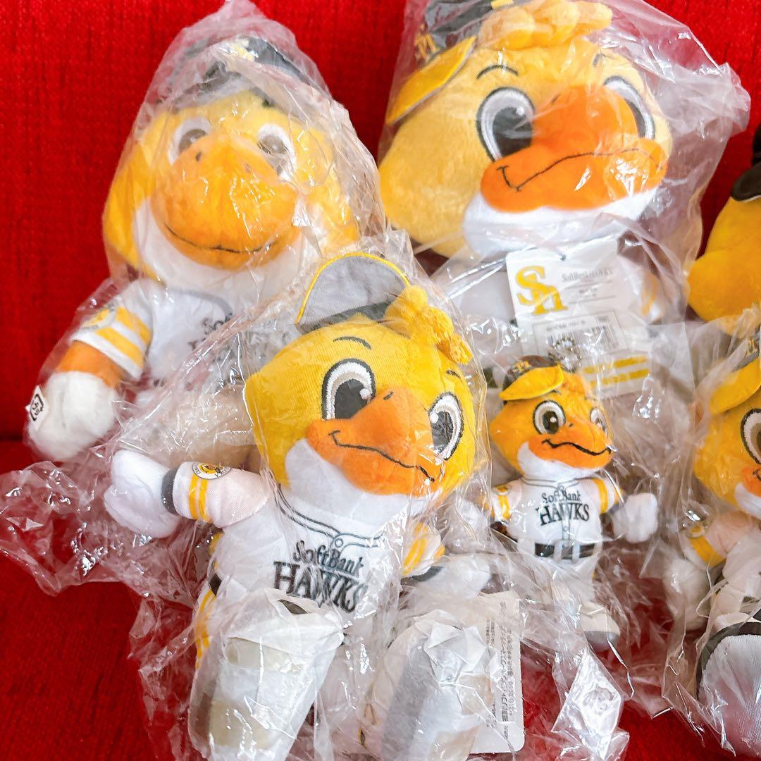 未使用保管品 福岡ソフトバンクホークス ぬいぐるみ6点セット お座りハリー