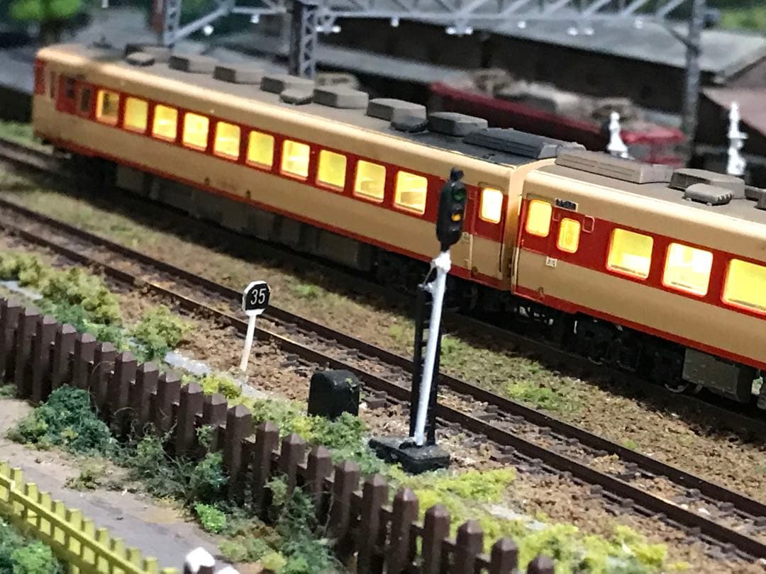 国鉄キハ58 福知山行き ウエザリング加工 室内塗装 室内灯入り　精密加工品