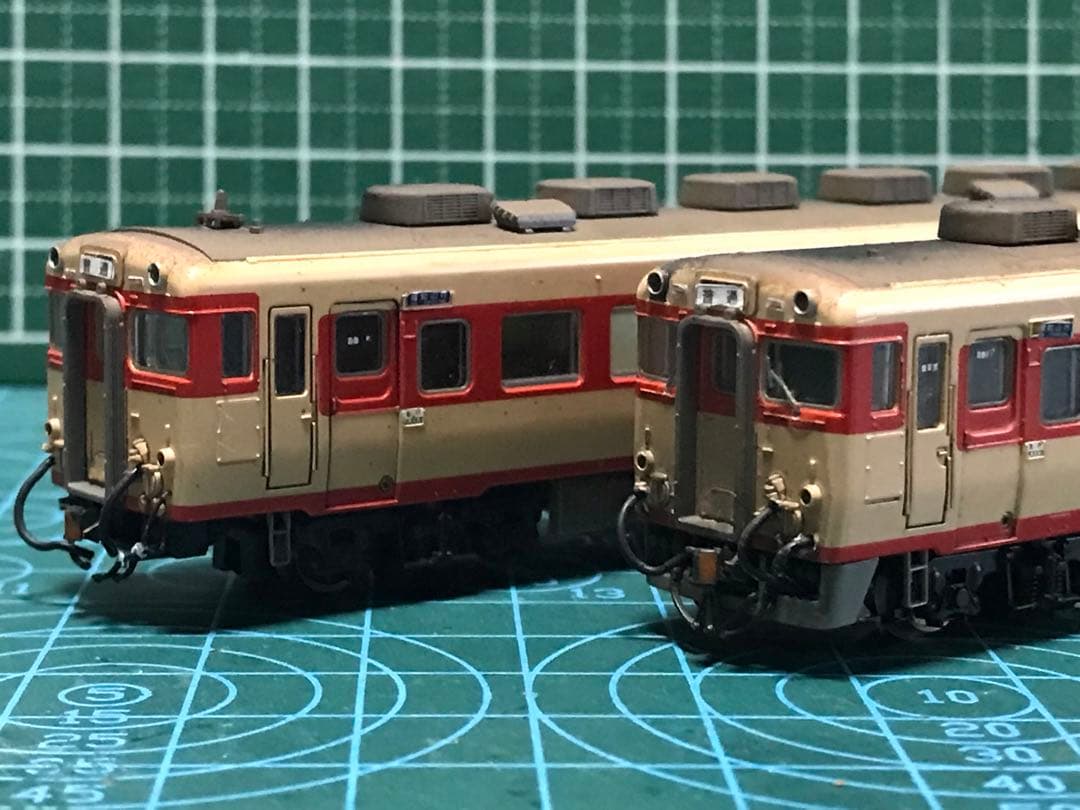 国鉄キハ58 福知山行き ウエザリング加工 室内塗装 室内灯入り　精密加工品