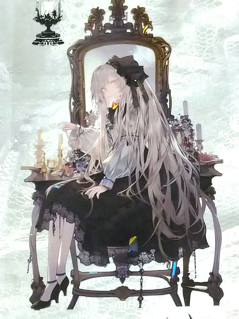 廃盤品✩J1062＃血祭影(贝壳光)紫袖烟切り売り海外人物女の子AIマステ