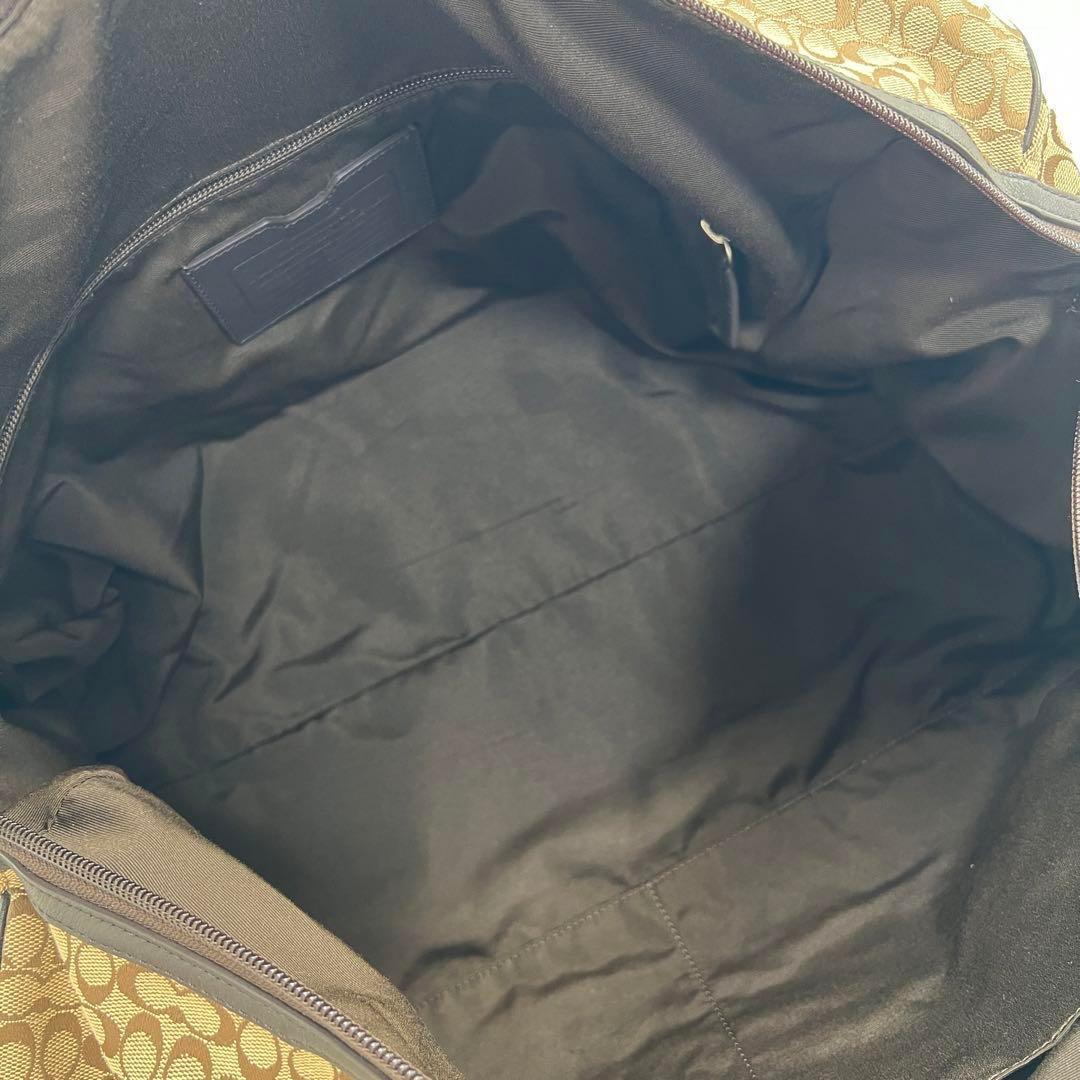 COACH コーチ ミニシグネチャー ストライプ ボストンバッグ F70770