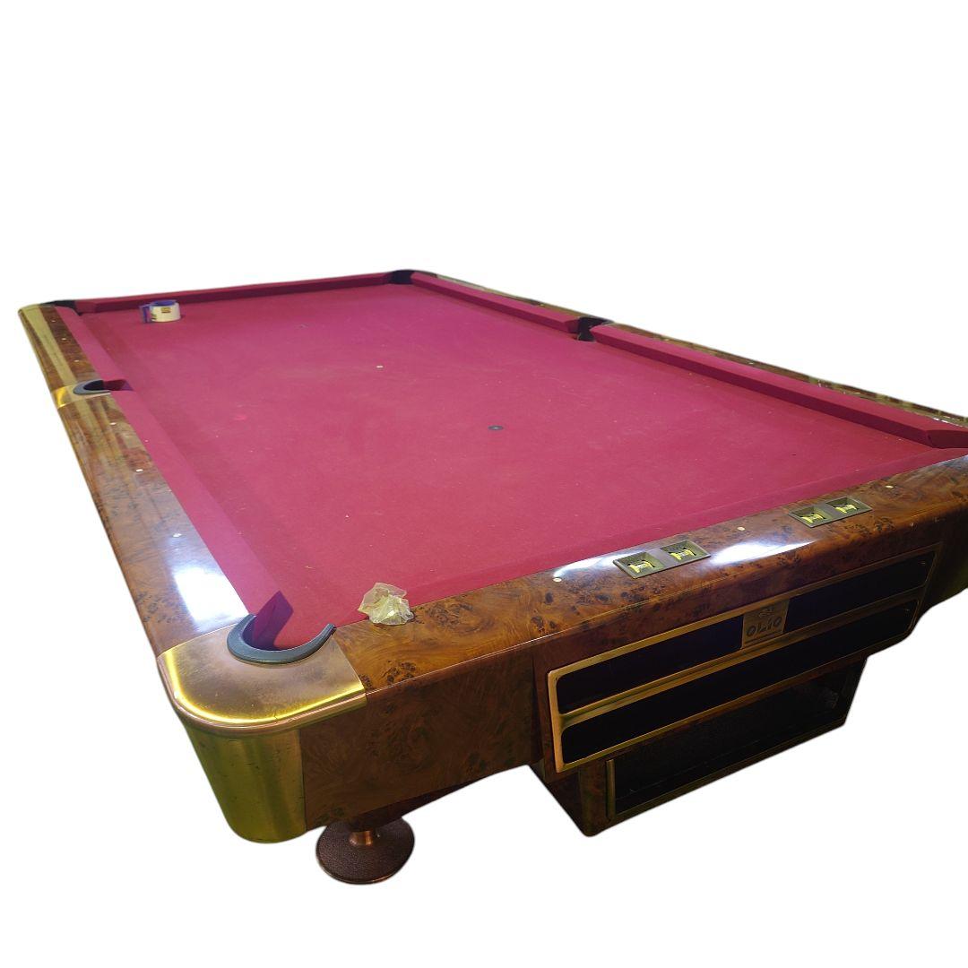 最終値下！！ビリヤードテーブル 赤 フェルト 　0262◇