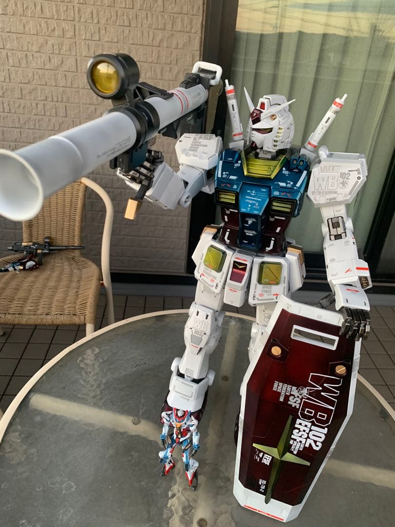 メガサイズ、1/35 ガンダム RX-78-2 海外製（方大競）全塗装。出品。