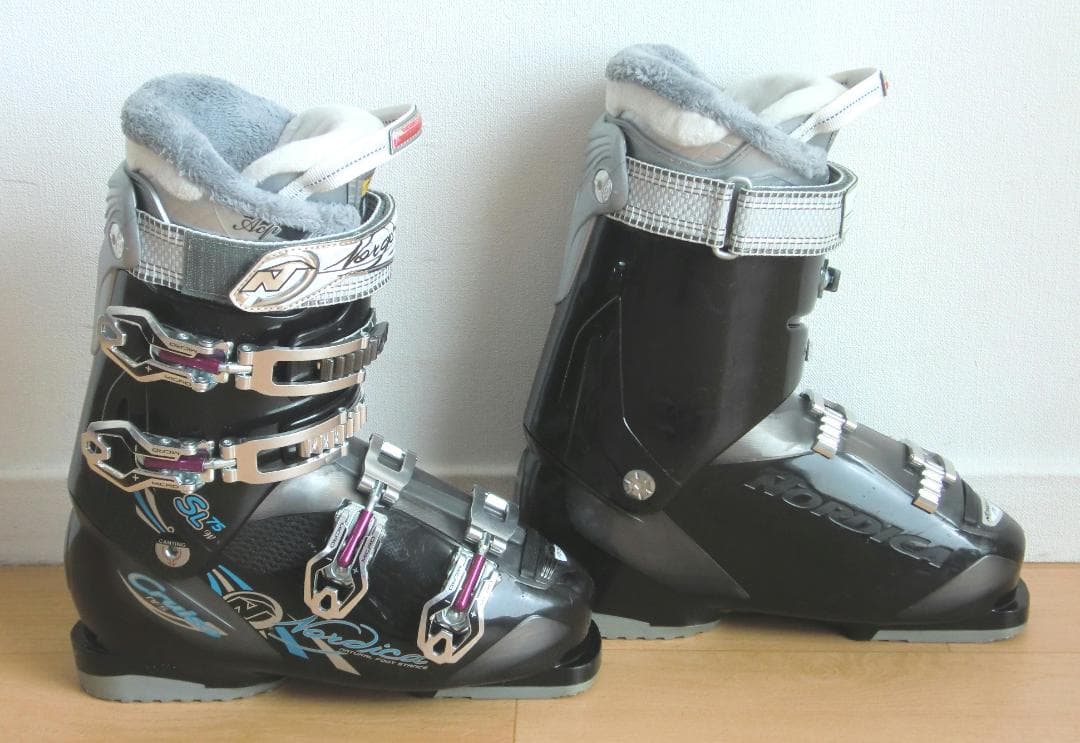 ■送料無料■ロシニョール■女性用スキーセット■板156靴25-25.5■メンテ■