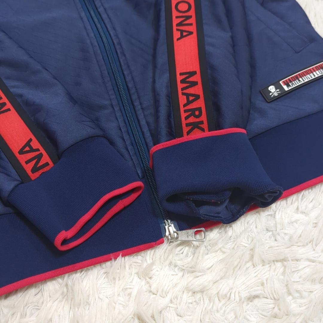 美品 マークアンドロナ XL相当 モノグラム ジャージセットアップ ロゴライン