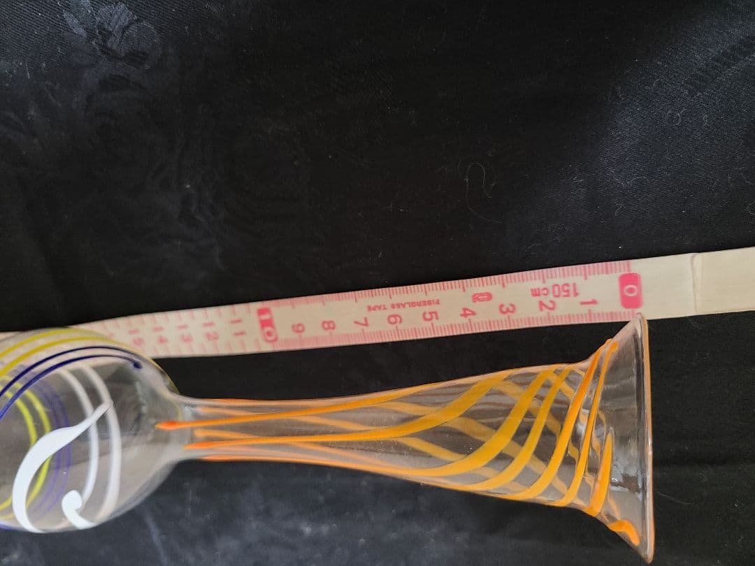 アンティークビミニガラスの花瓶