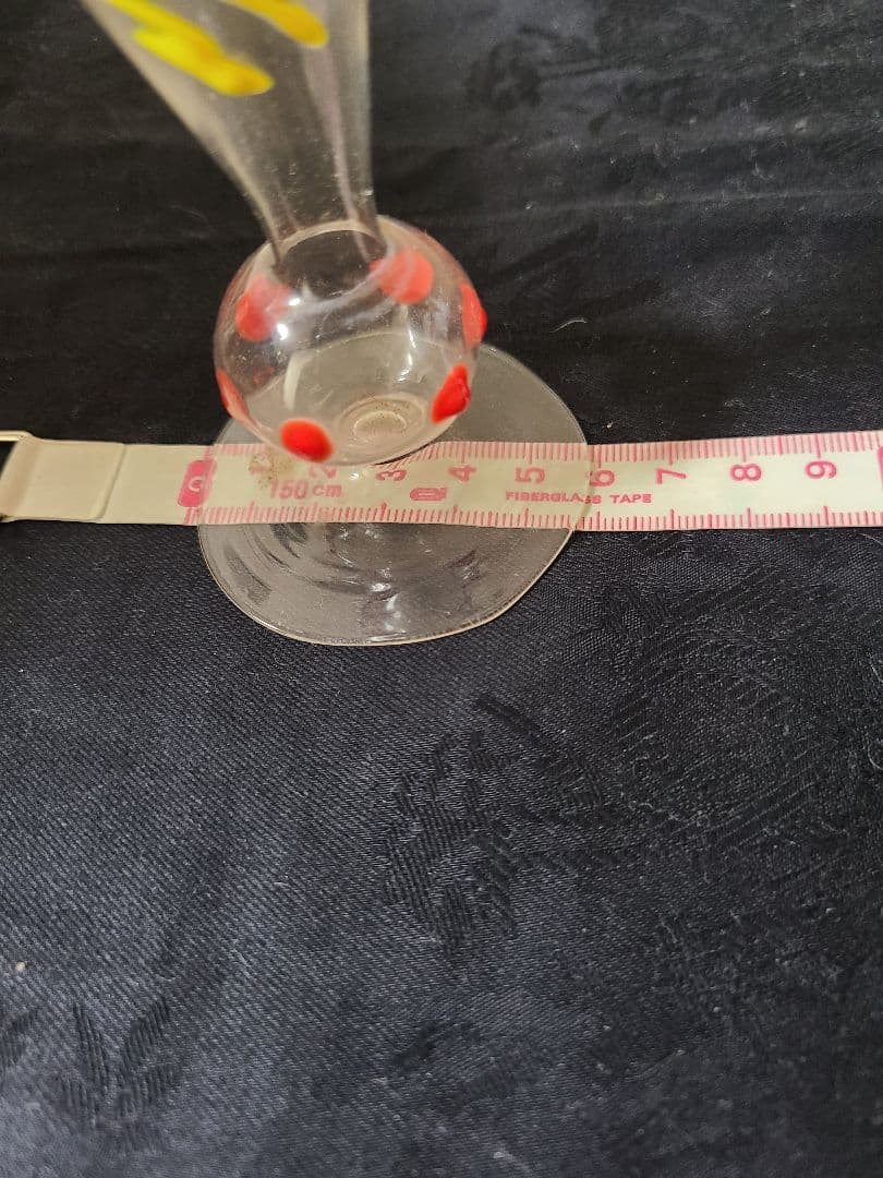 アンティークビミニガラスの花瓶