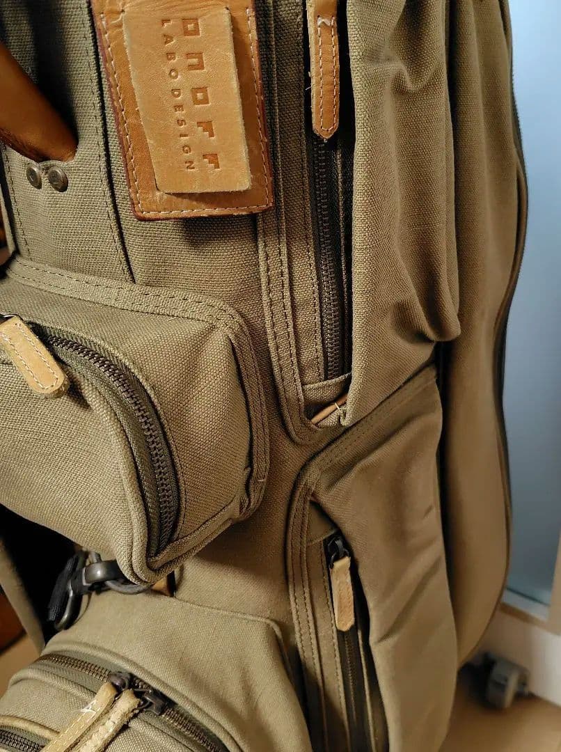 帆布製　オリーブグリーン ゴルフバッグ・キャディバッグ