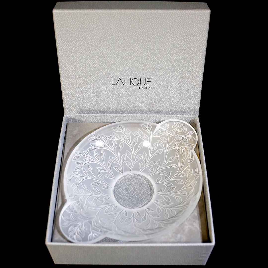 【極美品 送料込】ラリック クリスタル ボウル シェブレフォイユ LALIQUE