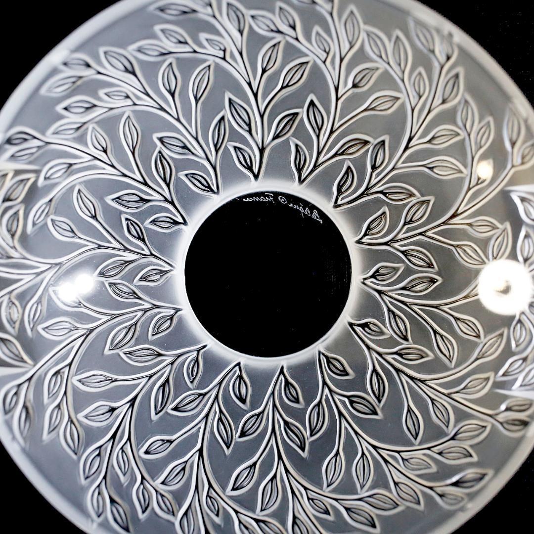 【極美品 送料込】ラリック クリスタル ボウル シェブレフォイユ LALIQUE