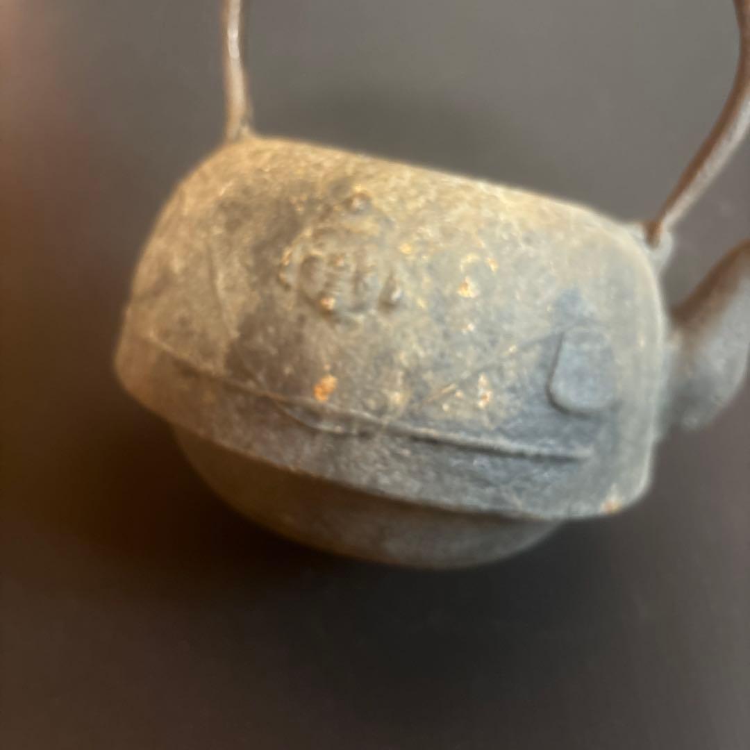 鉄瓶 骨董品 大黒様縁 古い 縁起物