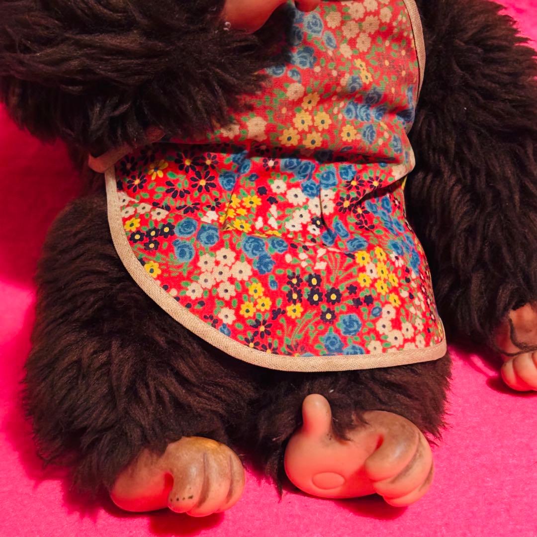 モンチッチ　女の子　セキグチ　正規品　リボン付き　ぬいぐるみ　昭和レトロ　初代