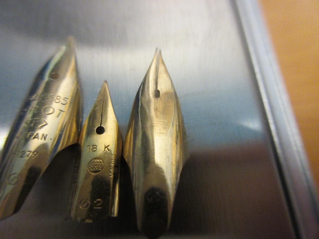 [お取り置き]万年筆ペン先 14K 1.2g 0.3g ／18K 0.49g
