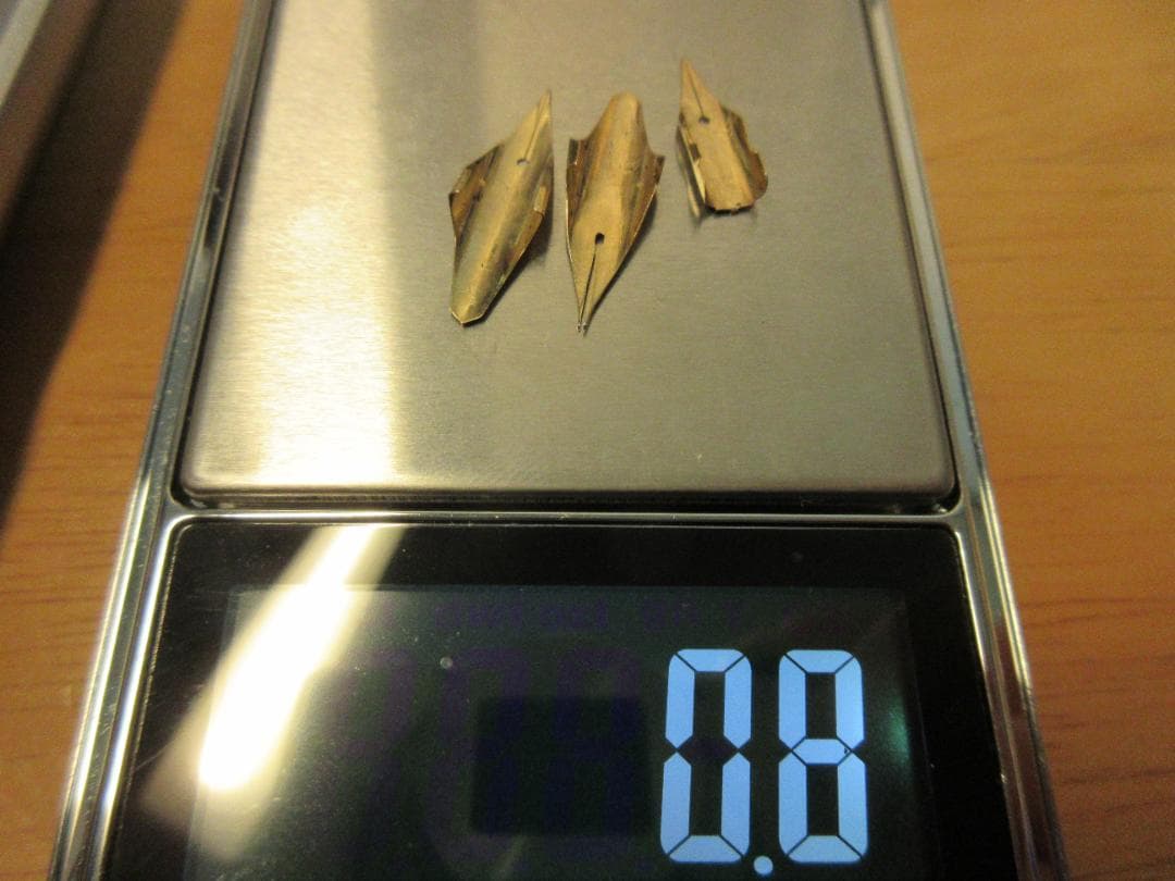[お取り置き]万年筆ペン先 14K 1.2g 0.3g ／18K 0.49g