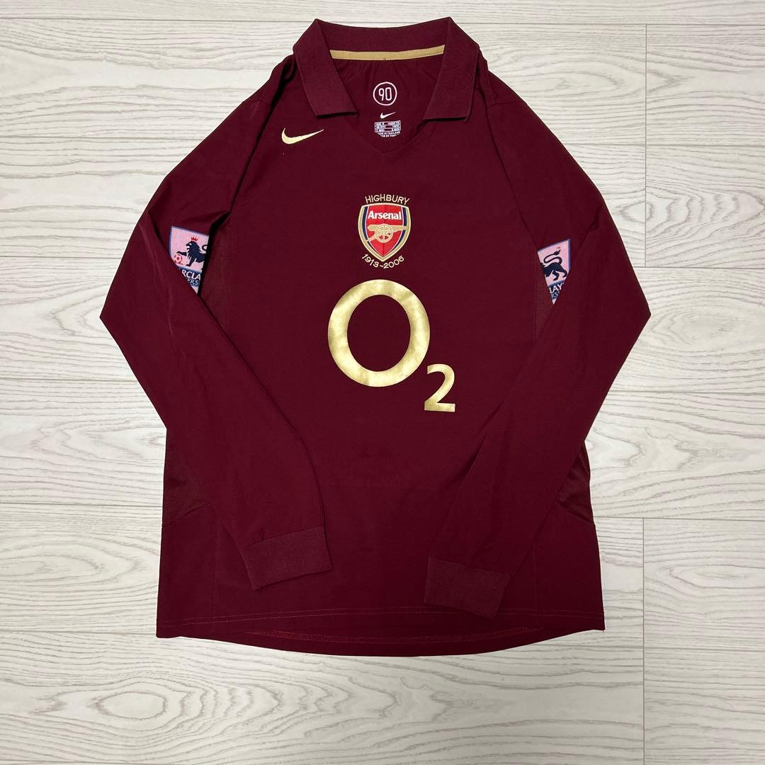 Arsenal アンリ 14番 長袖 ユニフォーム 2005-2006