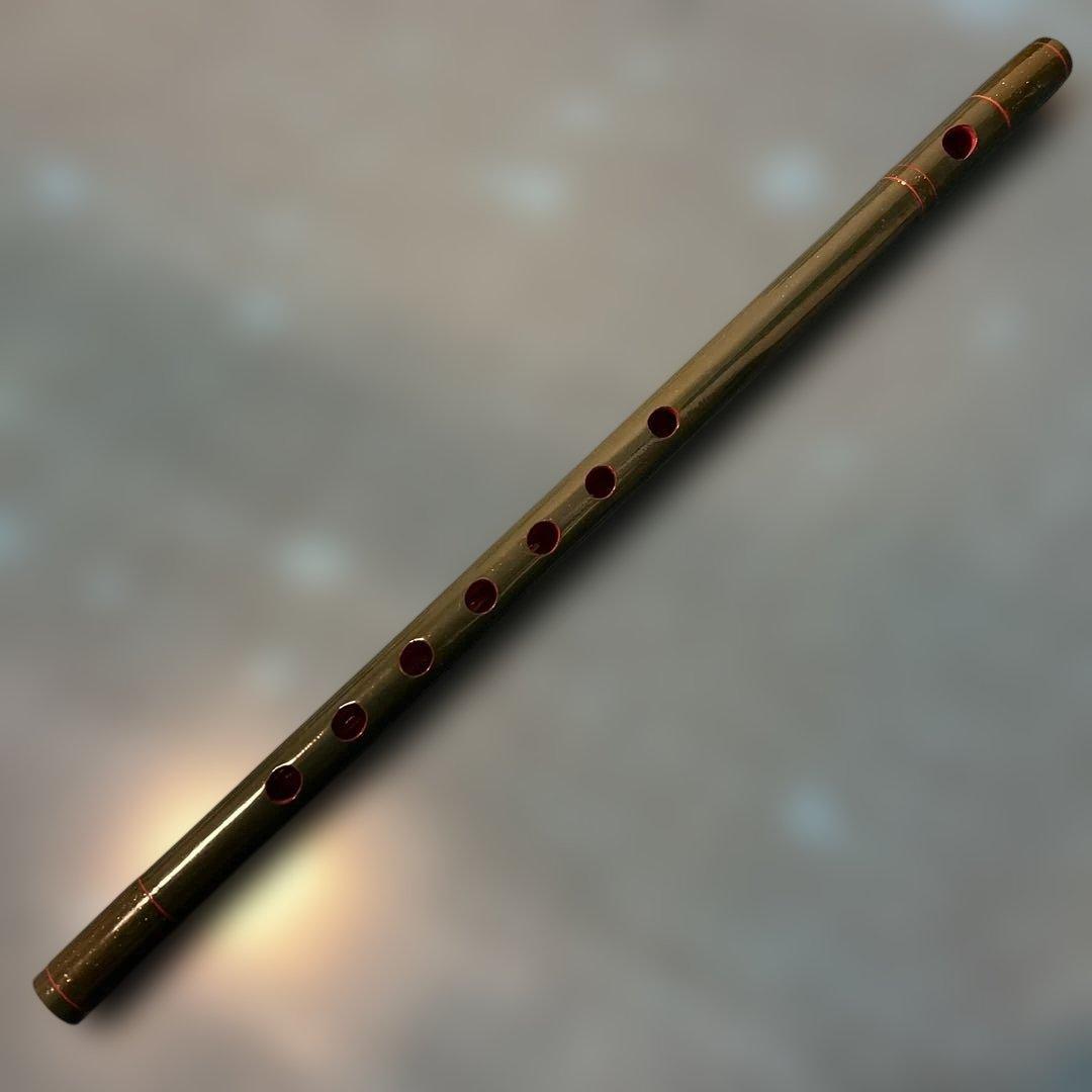 【値下げ】篠笛　竹製　緑色