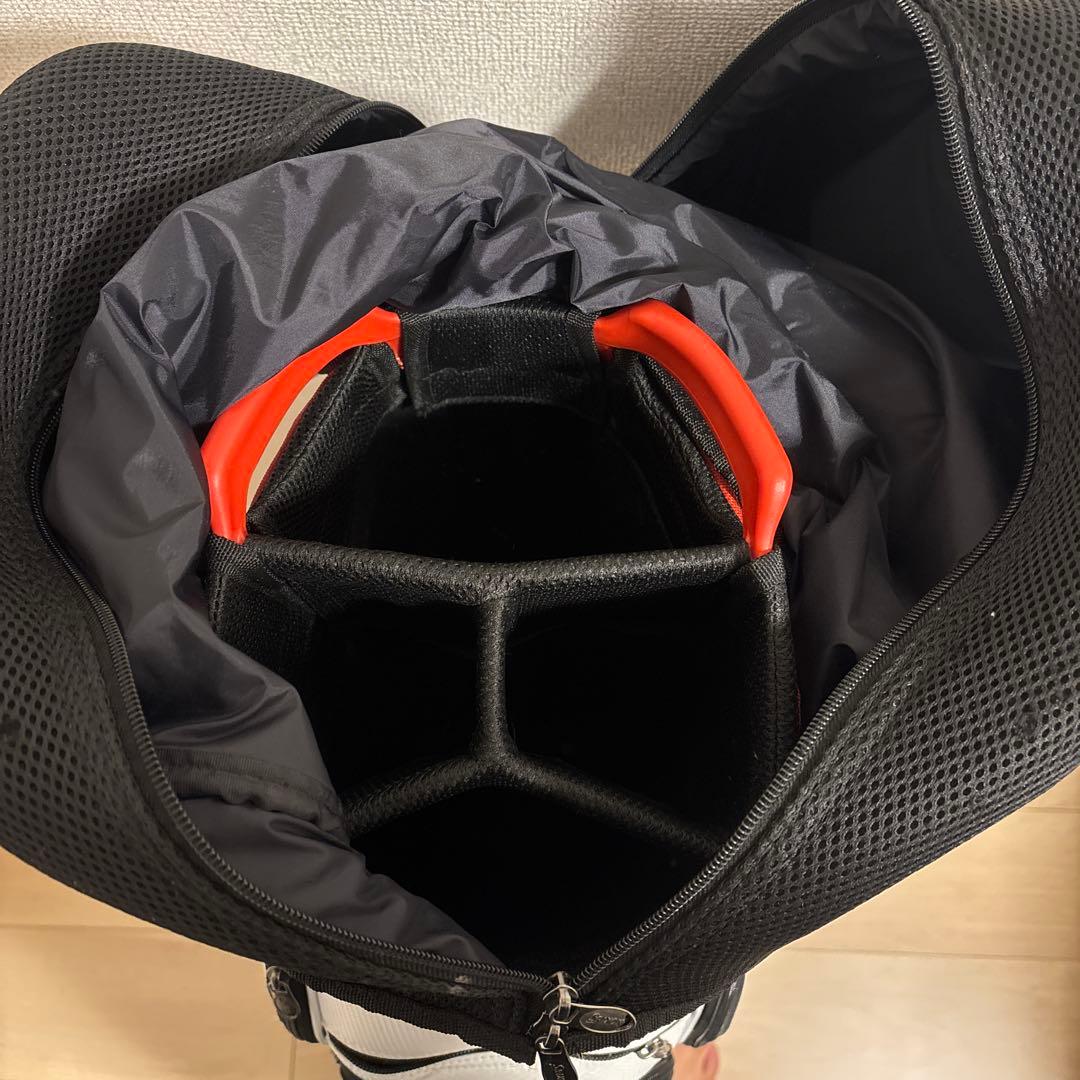 Srixon キャディバッグ ホワイト/レッド