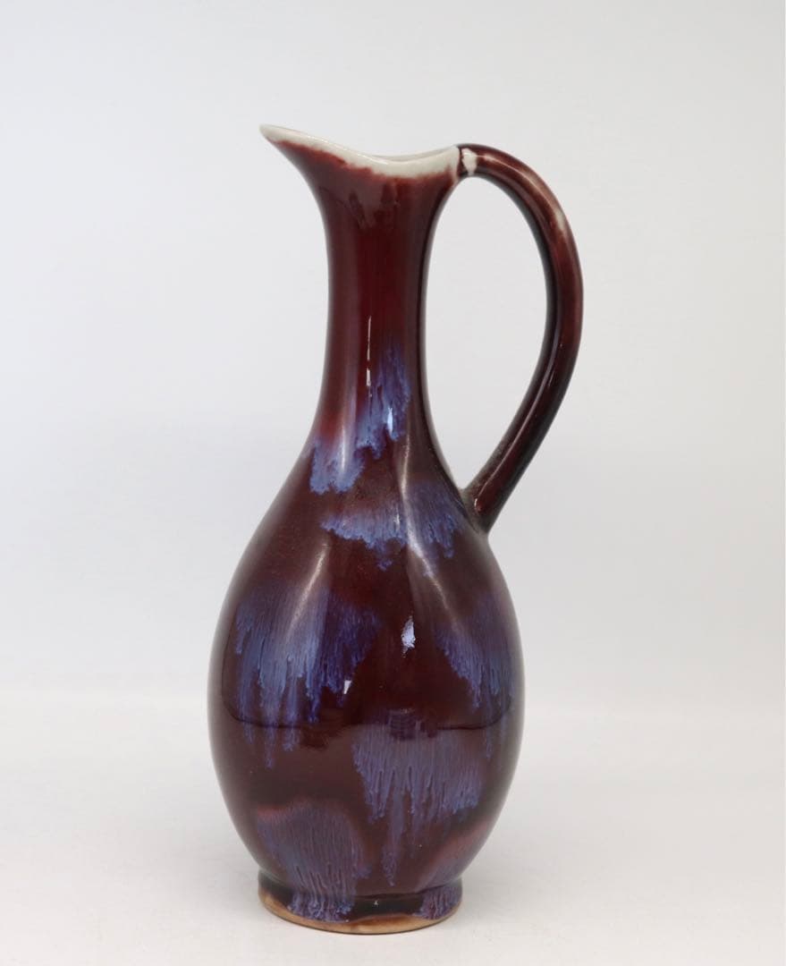 中国　窯変紅釉　水注　送料込み1020