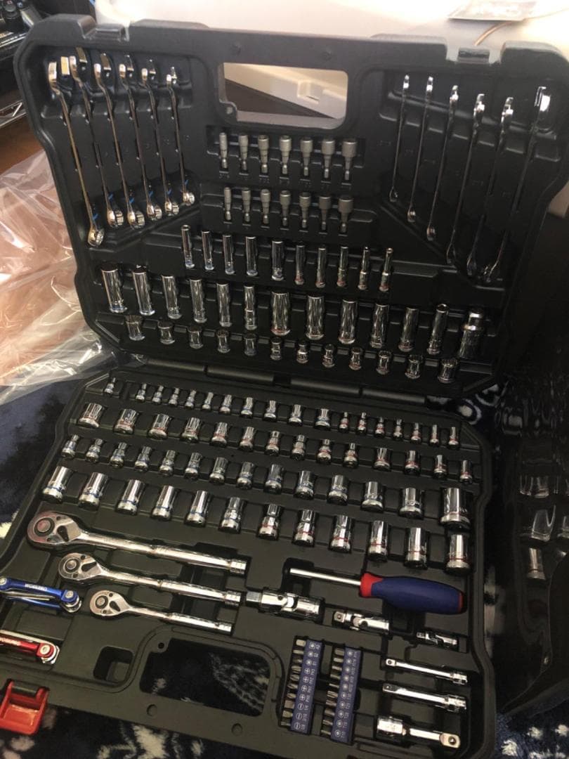 ソケットレンチセット インチ工具セット ラチェットレンチ 自動車 バイク 整備