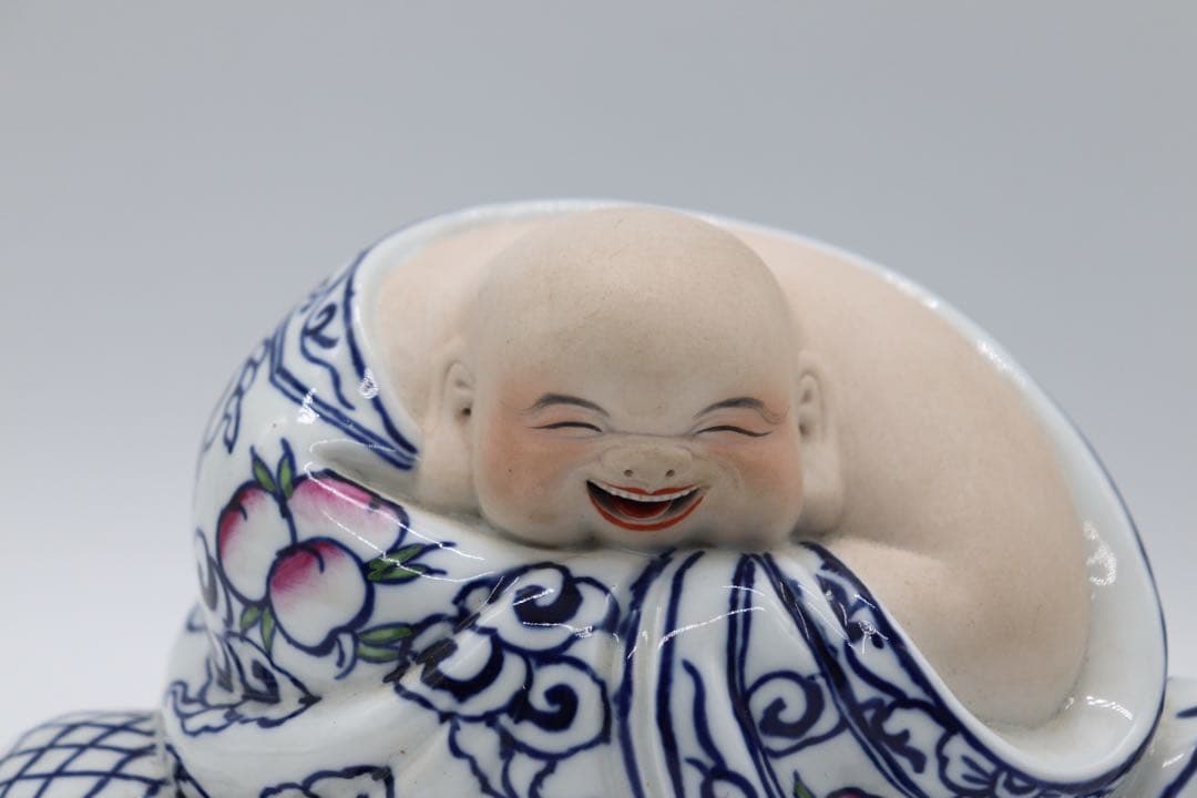 中国　景徳鎮　布袋　磁塑廠出品　送料込み0206