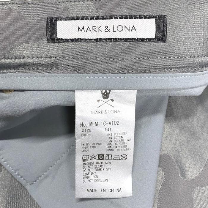 MARK & LONA ゴルフ カモフラ総柄 ロング パンツ 50 定価3.9万