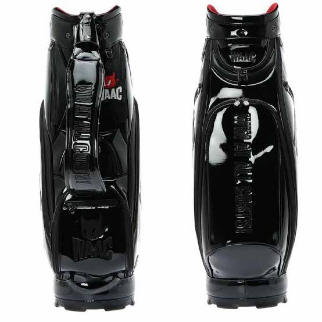 【ガム】【新品】WAAC ワック エナメル キャディバッグ ブラック