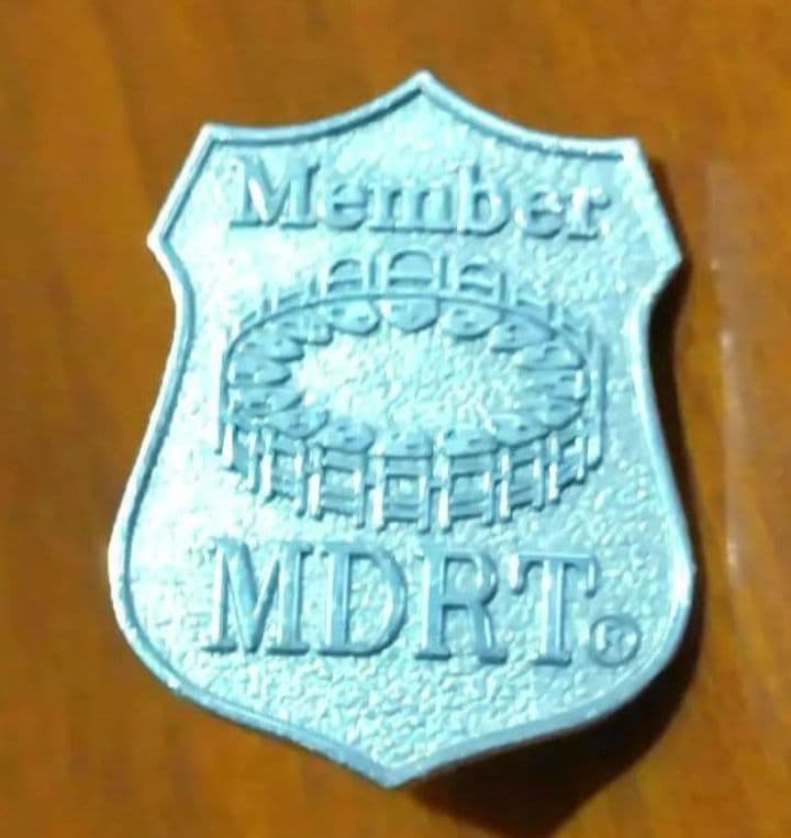 MDRT　バッジ銀色【箱あり２回使用】
