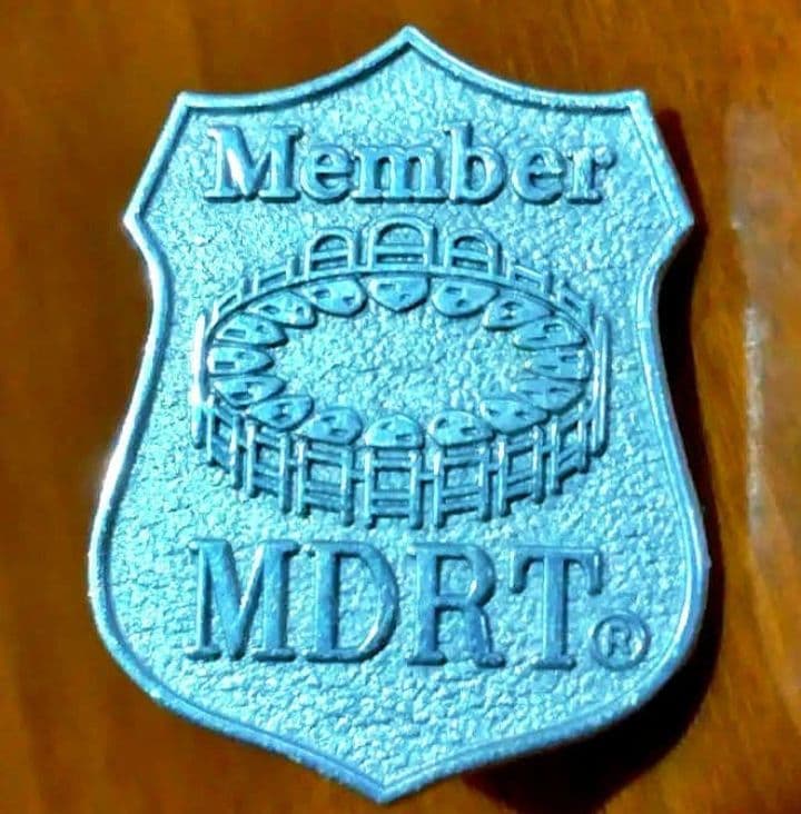 MDRT　バッジ銀色【箱あり２回使用】