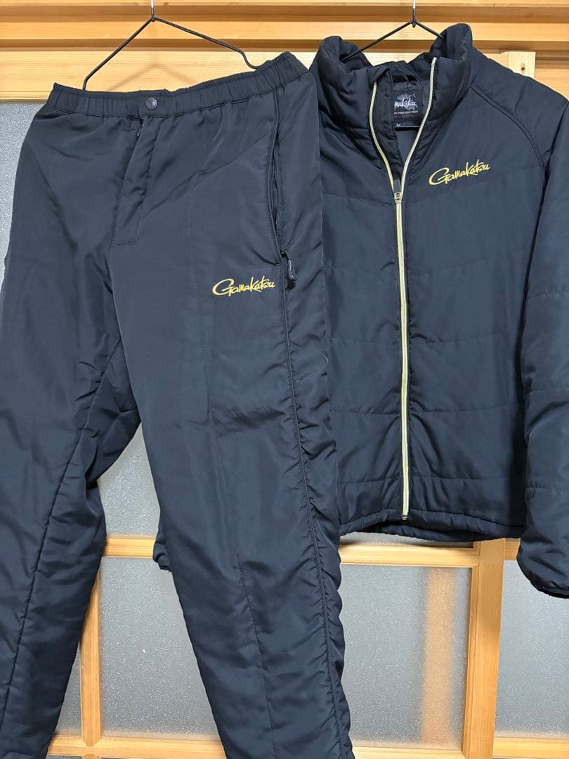 がまかつ　ウェア上下 Mサイズ ブラック