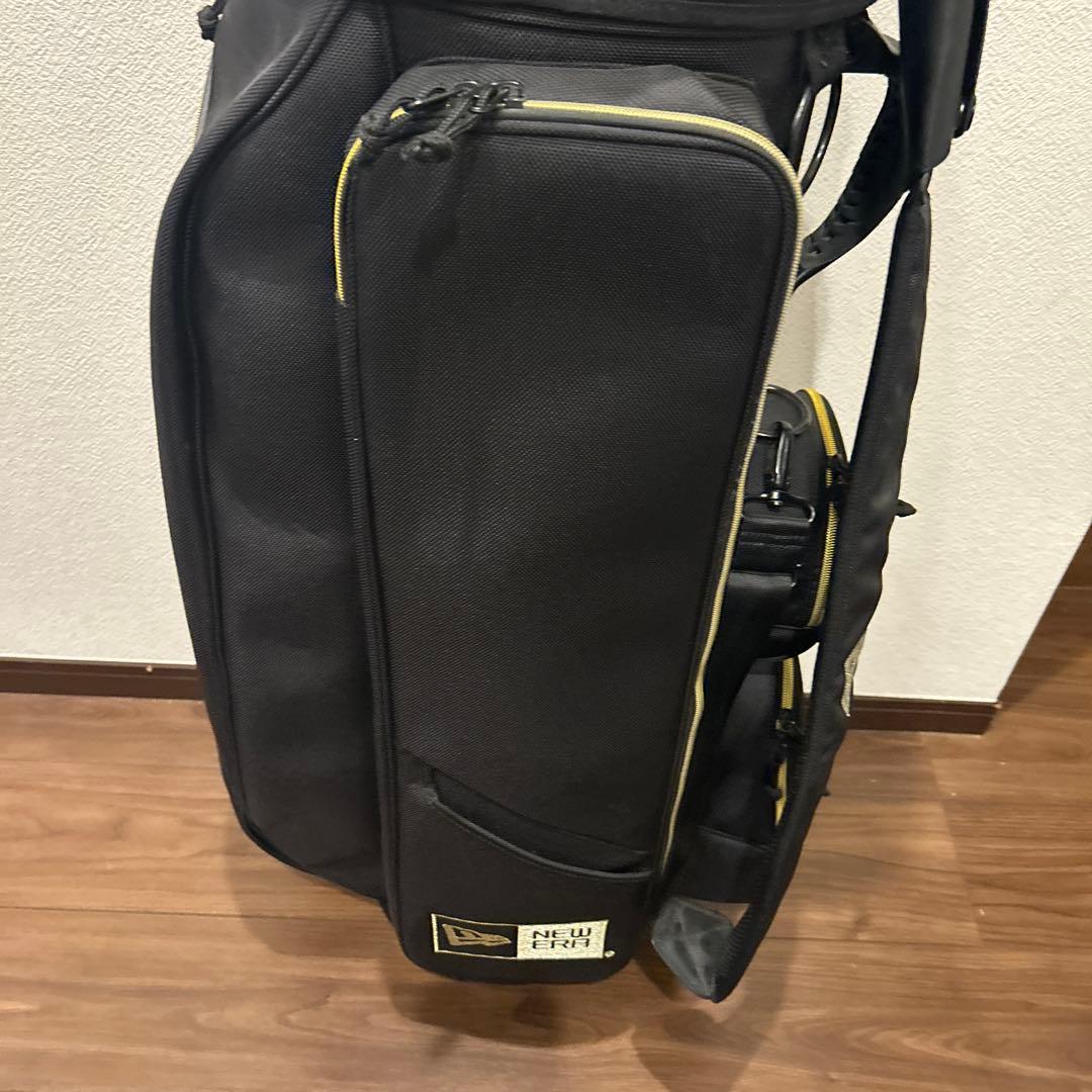 激レアNEW ERA ニューエラ キャディバッグ ブラックxゴールド