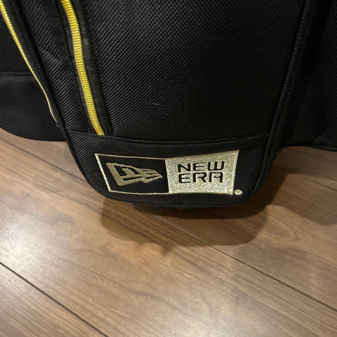 激レアNEW ERA ニューエラ キャディバッグ ブラックxゴールド