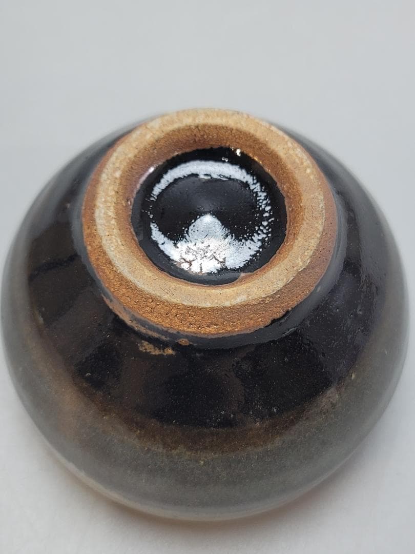 浜田晋作 造 掛合釉茶碗 共箱 未使用 DT551