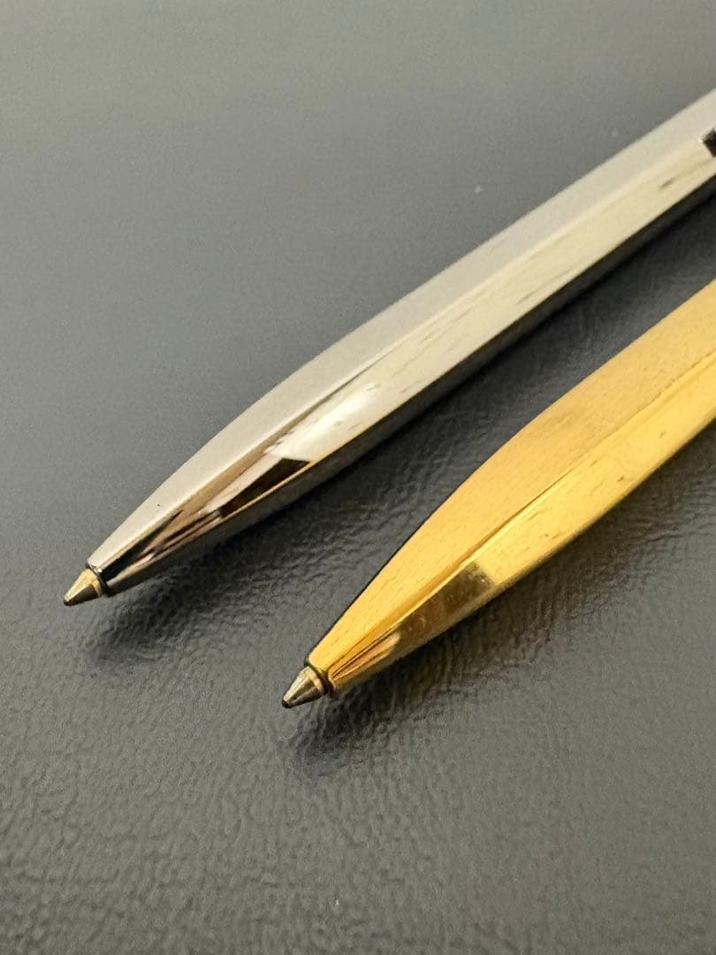 モンブラン　レオナルド　ボールペン　シルバー&ゴールド2本組　動作良好美品