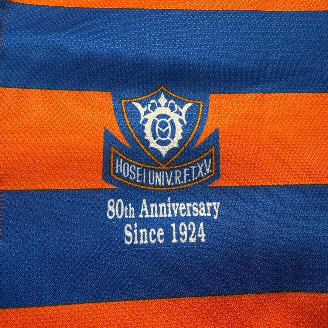 ミズノ法政大学ラグビー部ラガーシャツジャージユニフォームL 創部80周年記念