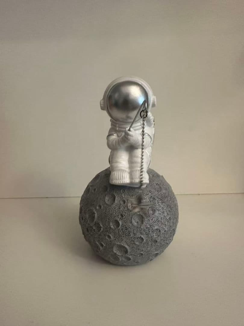 宇宙飛行士 フィギュア 月面 釣り