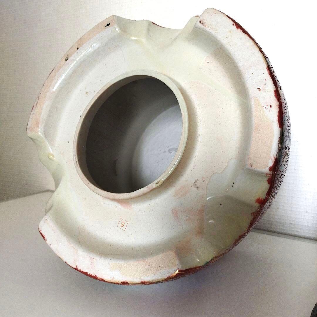 薩摩焼風　伝統工芸品　大和絵　沈香壺 沈降壺