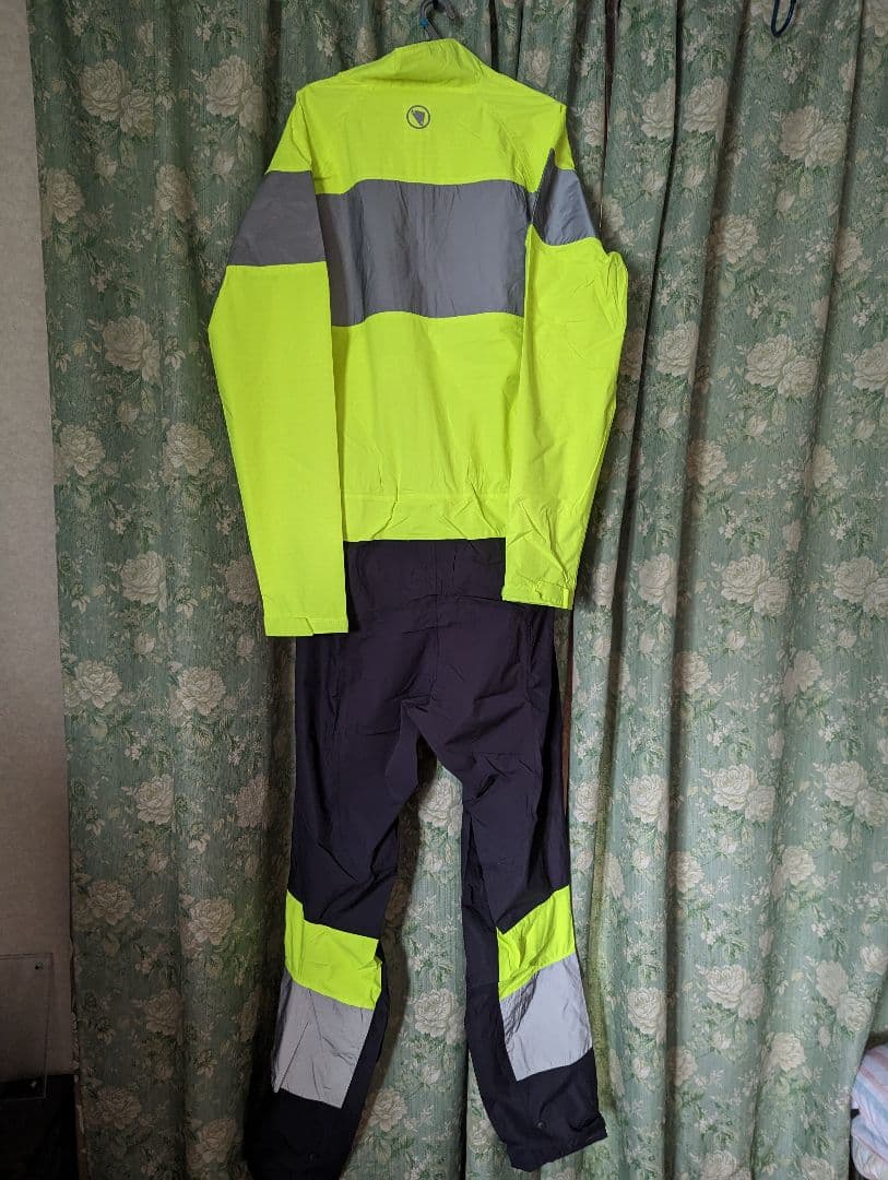 エンデュラ アーバンラミネート ウォータープルーフワンピース レインスーツ L