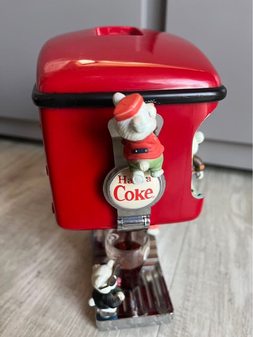 アメリカビンテージ光って動くコカコーラソーダショップミュージックボックス1991